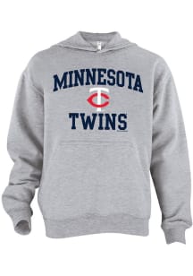 Minnesota Twins Youth Grey #1 Design Long Sleeve Hoodie