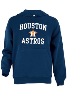 Houston Astros Youth Navy Blue #1 Design Long Sleeve Hoodie