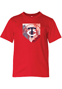 Minnesota Twins Youth Red Home Field Short Sleeve T-Shirt