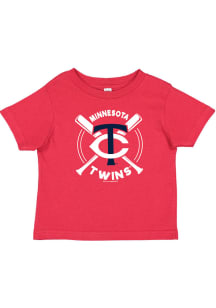 Minnesota Twins Infant Swing Bats Short Sleeve T-Shirt Red