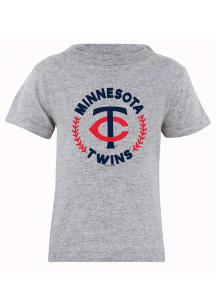 Minnesota Twins Infant Baseball Circle Short Sleeve T-Shirt Grey