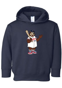 T.C. Bear  Soft As A Grape Minnesota Twins Toddler Navy Blue Standing Mascot Long Sleeve Hooded Sw..