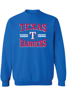 Texas Rangers Womens Blue Gildan Crew Sweatshirt