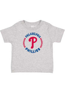 Philadelphia Phillies Infant Baseball Circle Short Sleeve T-Shirt Grey