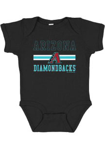 Arizona Diamondbacks Baby Black Home Team Short Sleeve One Piece