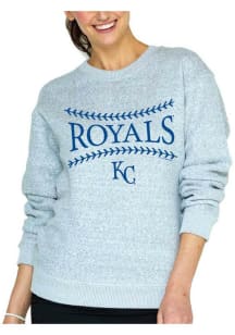 Kansas City Royals Womens Grey Nantucket Crew Sweatshirt