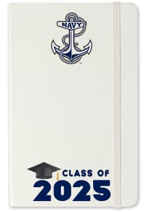Navy Midshipmen Class of 25 team logo Notebook and Folder - White