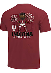 UIN W Red Fireworks Mascot SS TEE M FBALL