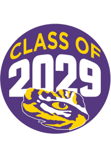 LSU Tigers 3&quot; Class of 2029 Button - Purple