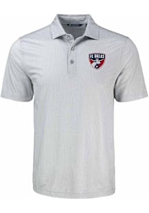 Cutter and Buck FC Dallas Grey Shadow Check Big and Tall Polo