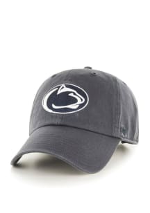 47 Charcoal Penn State Nittany Lions Clean Up Adjustable Hat