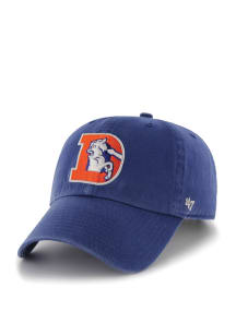 47 Denver Broncos Retro Clean Up Adjustable Hat - Blue