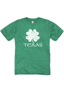 Texas Green Splatter Shamrock Short Sleeve T Shirt