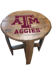 Texas A&amp;M Aggies Team Logo Brown End Table