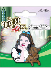Wizard of Oz Souvenir Dorothy and Toto Pin - White