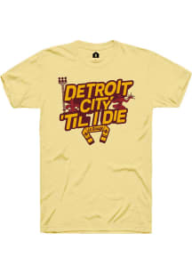 Rally Detroit City FC Gold Til I Die Short Sleeve Fashion T Shirt