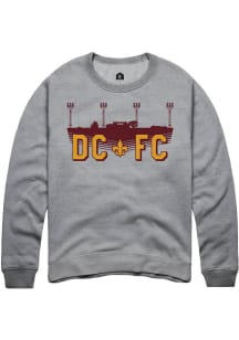 Rally Detroit City FC Mens Grey Stadium Long Sleeve Fashion Sweatshirt