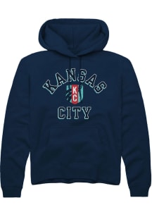 Rally KC Current Mens Navy Blue Heart and Soul Fashion Hood