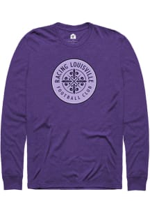 Rally Racing Louisville Purple Primary Crest Long Sleeve T Shirt