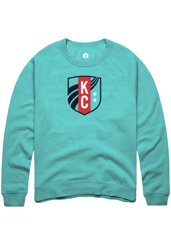 Rally KC Current Primary Logo Crew Sweatshirt Teal