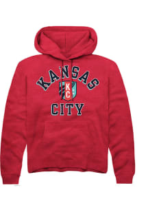 Rally KC Current Mens Red Heart And Soul Fashion Hood