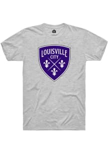 Rally Louisville City FC Ash Primary Logo Short Sleeve T Shirt