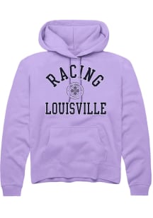 Rally Racing Louisville Mens Lavender Heart And Soul Long Sleeve Hoodie