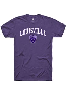 Rally Louisville City FC Purple Arch Mascot Short Sleeve Fashion T Shirt