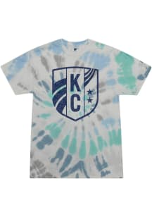 Rally KC Current Teal Tie Dye Tonal Short Sleeve Fashion T Shirt