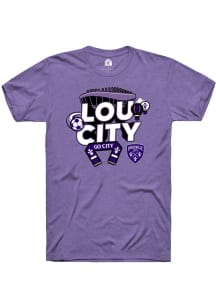 Rally Louisville City FC Purple Lou City Short Sleeve T Shirt