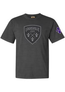 Rally Louisville City FC Grey Tonal Sleeve Hit Short Sleeve T Shirt