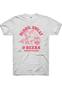 Tim Parker  St Louis Grey Rally Blood Sweat Beers Short Sleeve Fashion T Shirt