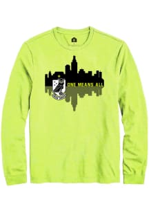 Rally Union Omaha Green City Shadow Long Sleeve T Shirt