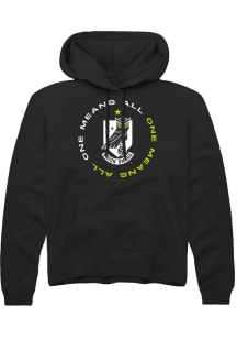 Rally Union Omaha Mens Black Circle Crest Long Sleeve Hoodie