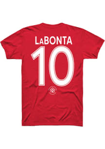 Lo'eau LaBonta KC Current Red Primary Short Sleeve Player T Shirt