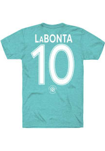 Lo'eau LaBonta KC Current Teal Secondary Short Sleeve Player T Shirt