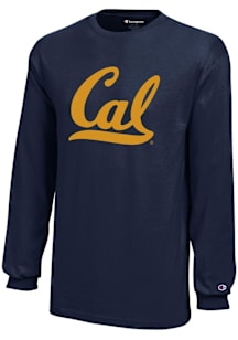 Champion Cal Golden Bears Youth Navy Blue Core Long Sleeve T-Shirt