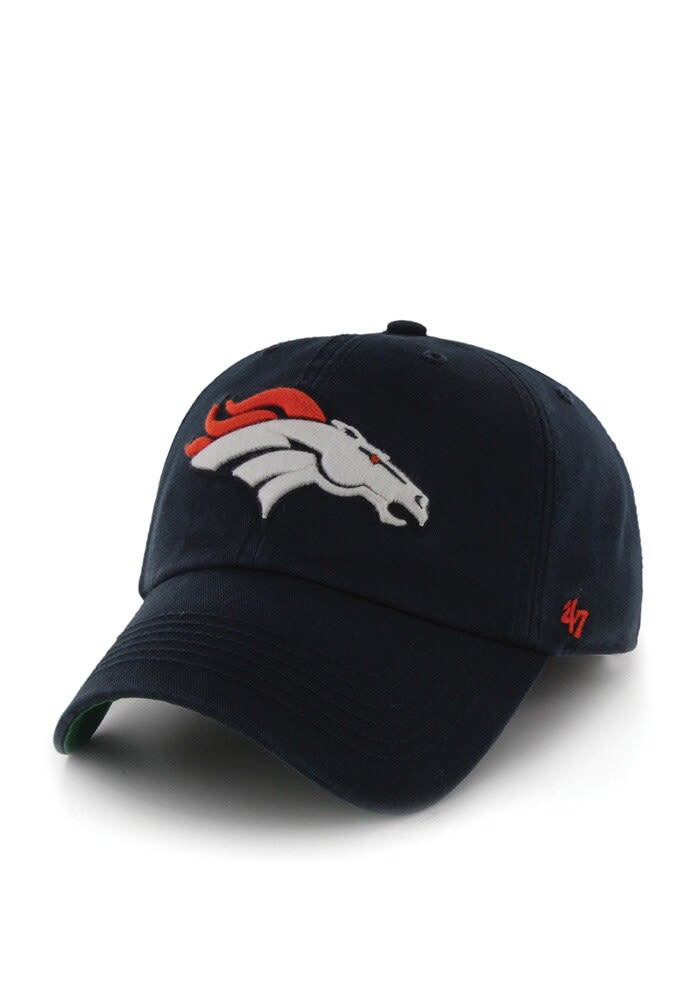 '47 Denver Broncos Navy Franchise Logo Fitted Hat Size: Small