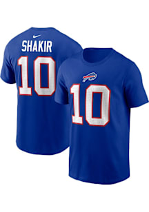 Khalil Shakir Buffalo Bills Blue Home Short Sleeve Player T Shirt