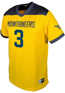 Oran Singleton Jr  Genuine Collective West Virginia Mountaineers Gold Football NIL Football Jersey