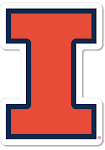 Illinois Fighting Illini Orange SM I Magnet