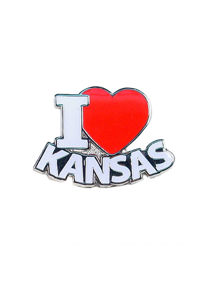 Kansas Souvenir I heart Pin
