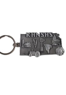 Kansas State Shape Keychain