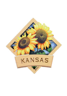 Kansas Sunflower Diamond Magnet