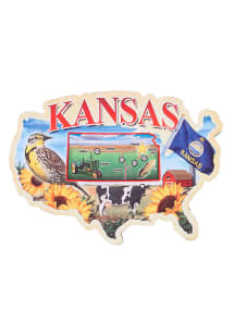 Kansas Usa Map Magnet