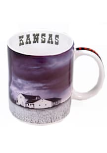 Kansas Tornado Ceramic Mug - Grey