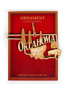 Oklahoma Lasered Wood Ornament