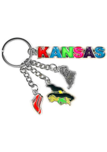 Kansas state-themed Keychain