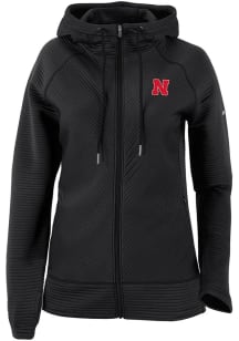 Womens Nebraska Cornhuskers Black Columbia Pack It Up Long Sleeve Full Zip Jacket