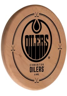 Edmonton Oilers Laser Engraved Sign - Brown